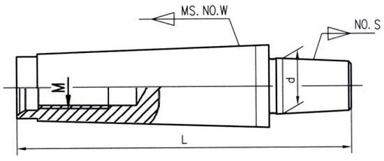 Оправка для сверлильного патрона без лапки B12 КМ2 тип 1900