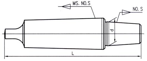 Оправка для сверлильного патрона с лапкой B16 КМ1 тип 1920
