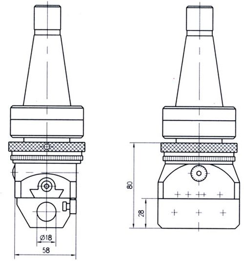 Расточная головка F4-18-MS6 тип 1390