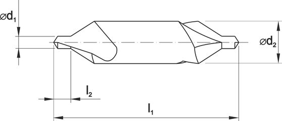 Центровочное сверло рисунок