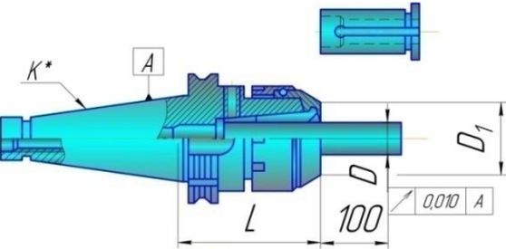Патрон цанговый 6151-7042-26 K=40 D=40