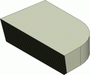 67410 ВК8 пластина напайная твердосплавная правая для резца по металлу ГОСТ 25426-90