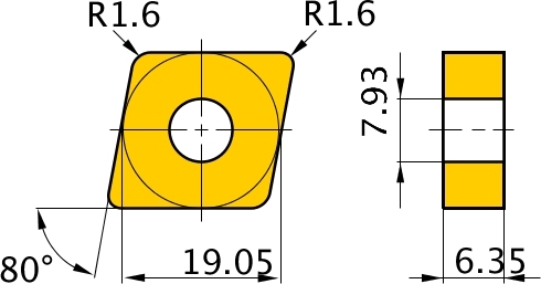    Mitsubishi CNMG 190616-GH UE6020
