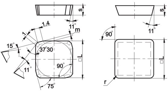 Пластина SPAN 1203EDL 03361-1203EDL H10, T15K6, H20, T14K8, H30, T5K10, TP20AM, TP40AM, B35, BK8, BP35AM, твердосплавная сменная пластина SPAN1203EDL 03361 12 03 EDL